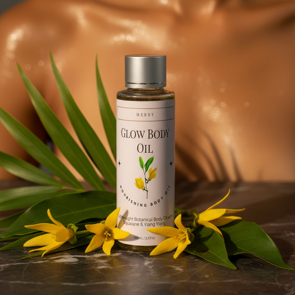 Mebby Glow Body Oil – Lightweight Botanical Oil for Silky, Radiant Skin