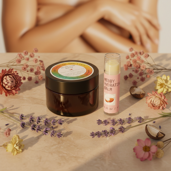 Velvet Glow Bundle – Lavender Body Butter + Hydrating Lip Balm | Deep Moisture Duo